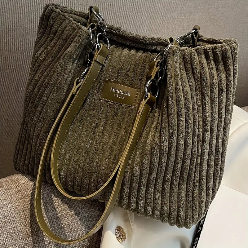 ALIX | Sac fourre-tout en velours côtelé