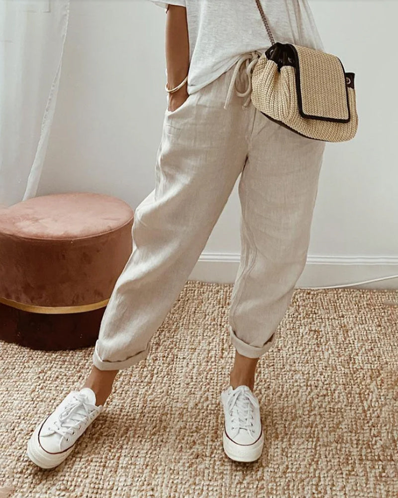 Patricia | Pantalons en Coton Confortables et Décontracter