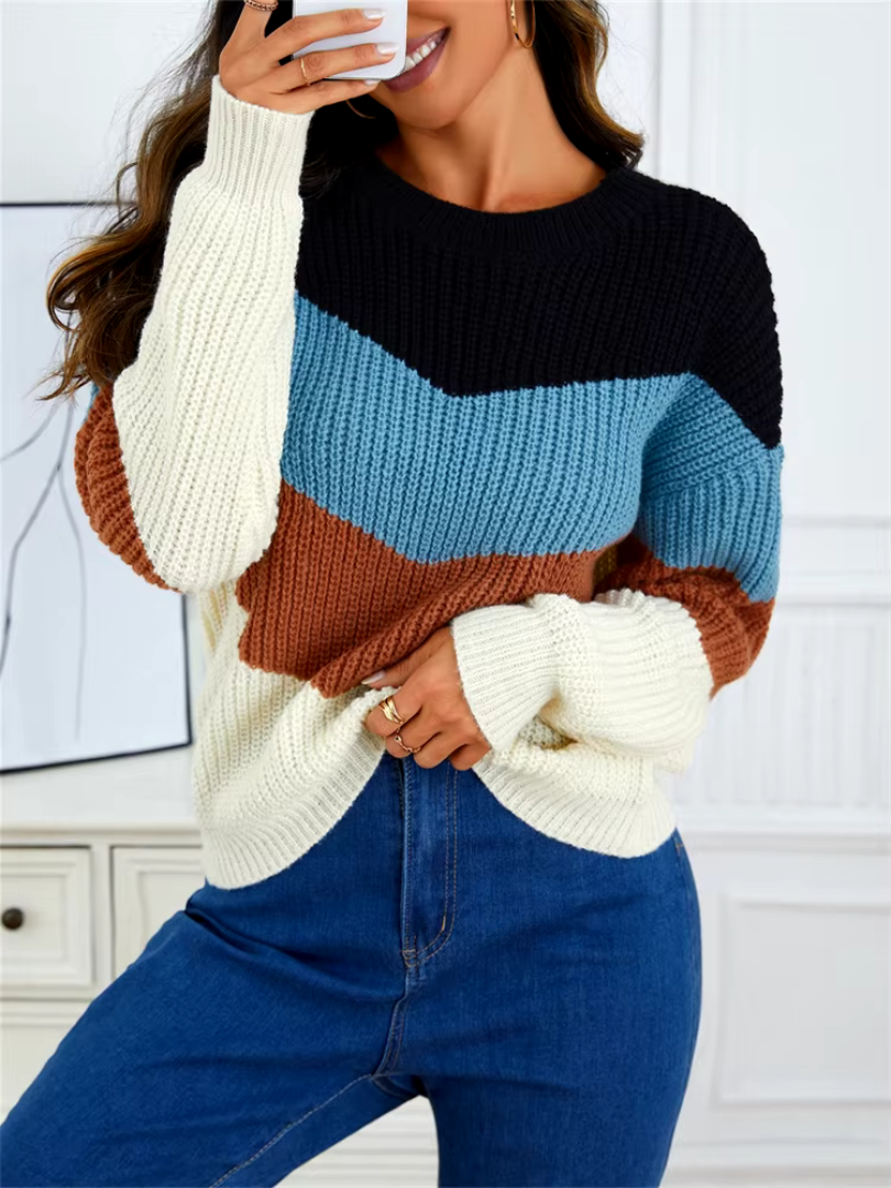 LYDIE | Pull à rayures décontracté