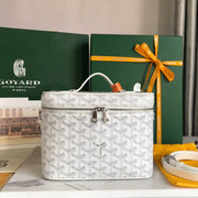 MUSE VANITY CASE 20 IN WHITE GOYARDINE CANVAS