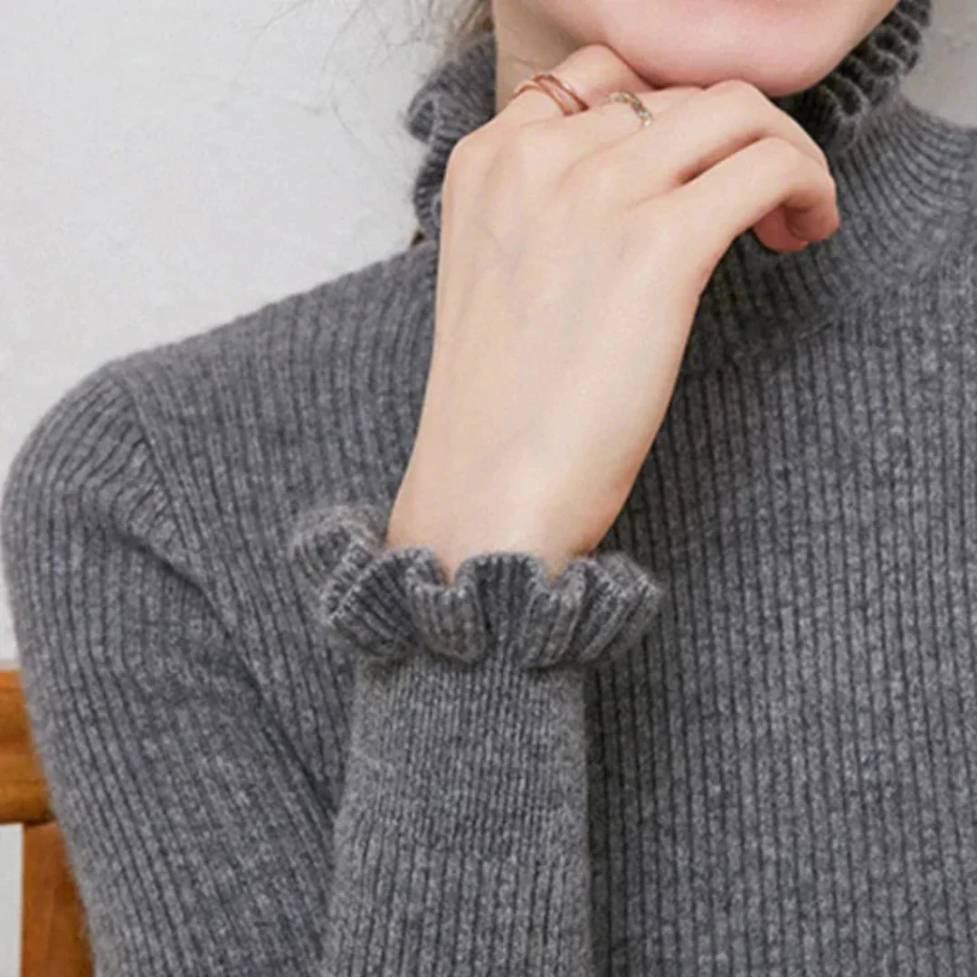 Lucie |  Pull D'Hiver À Col Roulé Pour Femmes | Chaud