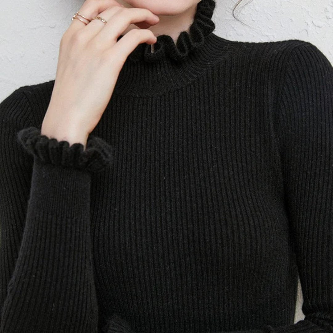 Lucie |  Pull D'Hiver À Col Roulé Pour Femmes | Chaud