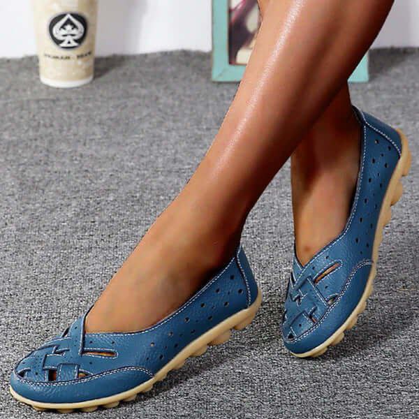 Mocassins en cuir  respirant