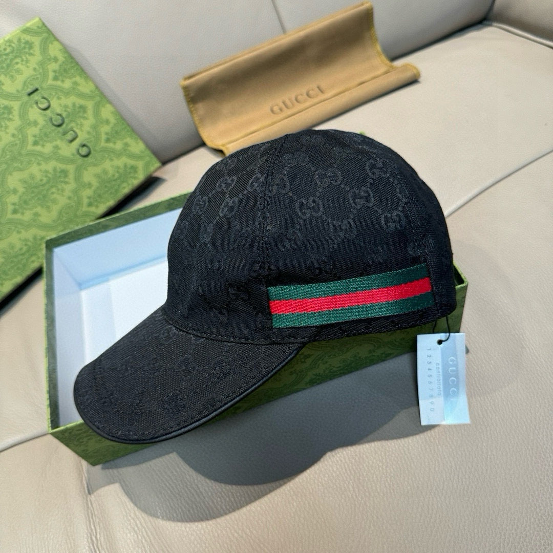 Gucci Monogram Canvas Black Hat