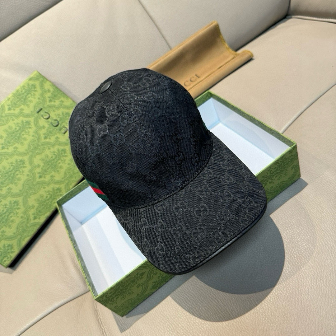 Gucci Monogram Canvas Black Hat