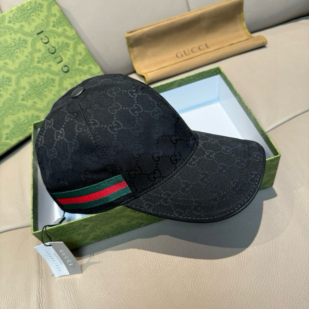 Gucci Monogram Canvas Black Hat