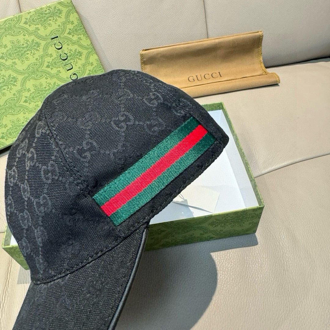 Gucci Monogram Canvas Black Hat