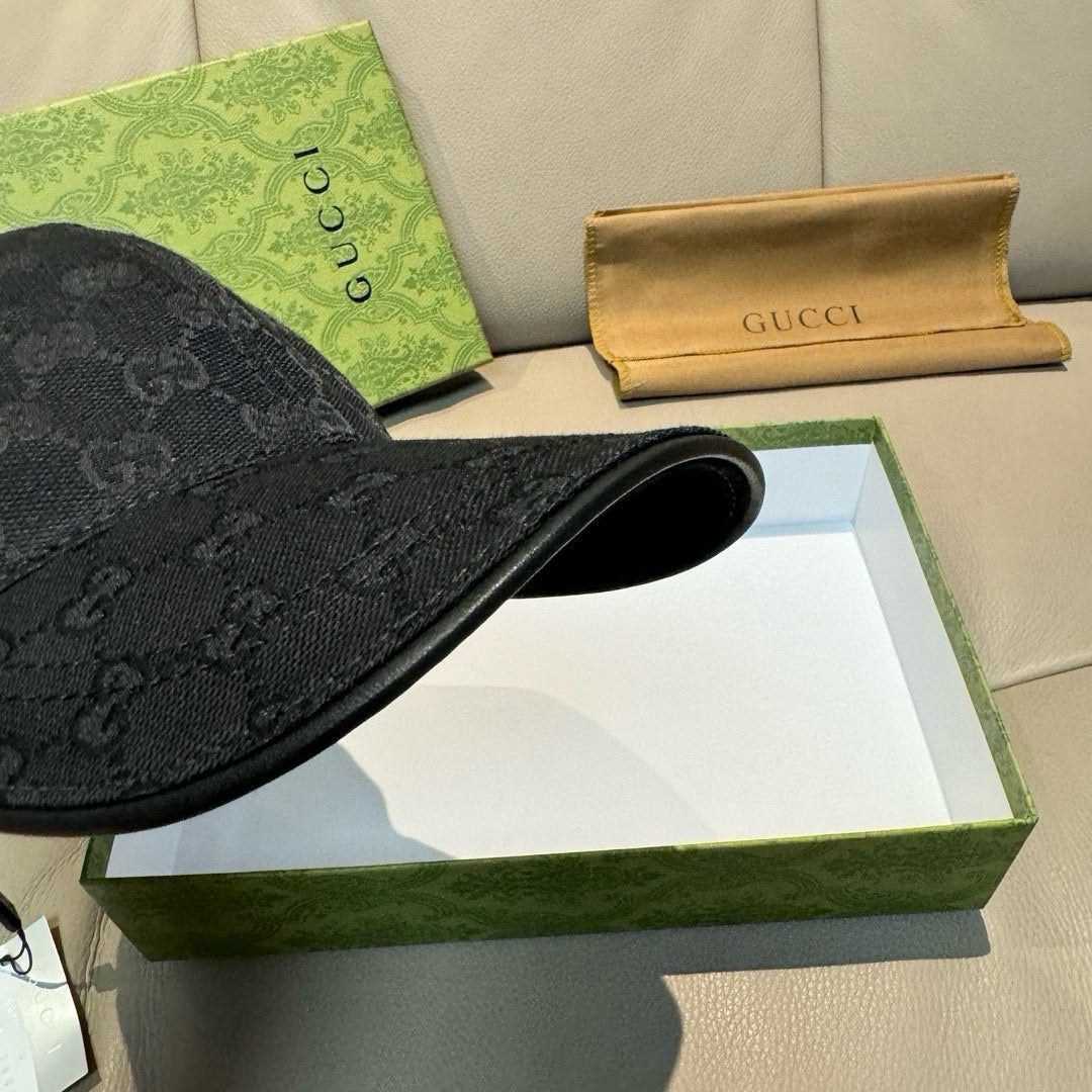 Gucci Monogram Canvas Black Hat