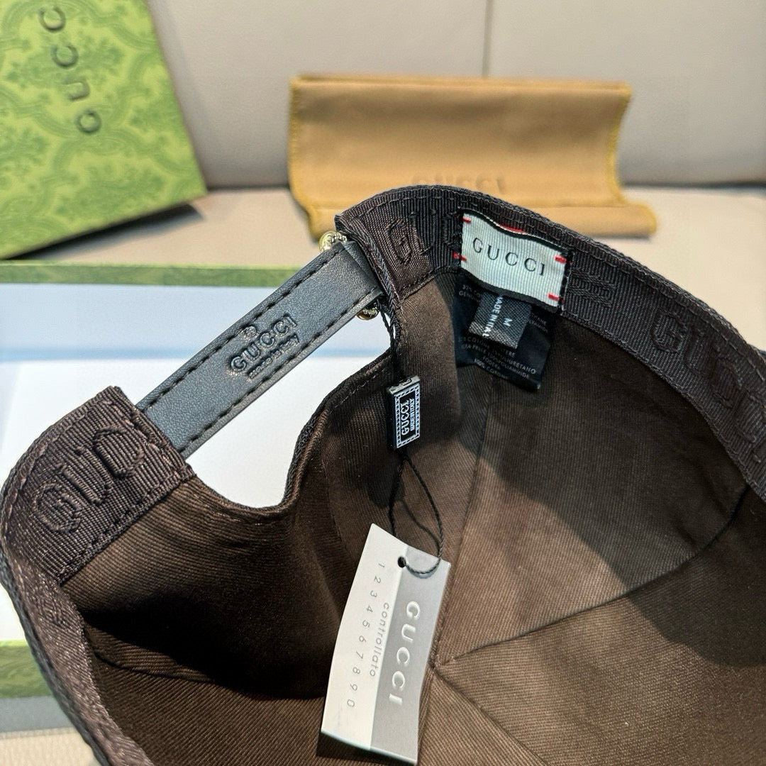 Gucci Monogram Canvas Black Hat