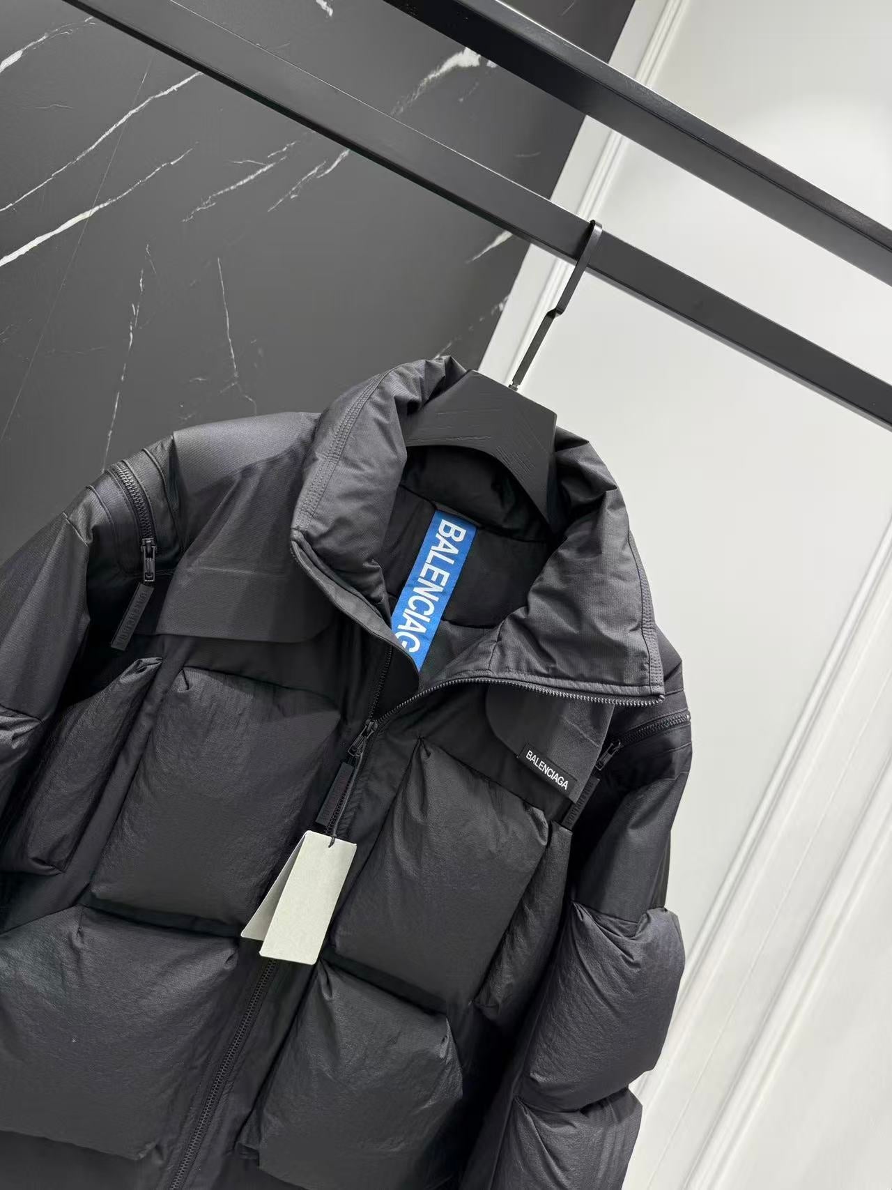 Balenciaga Jacket Black Polyester Down