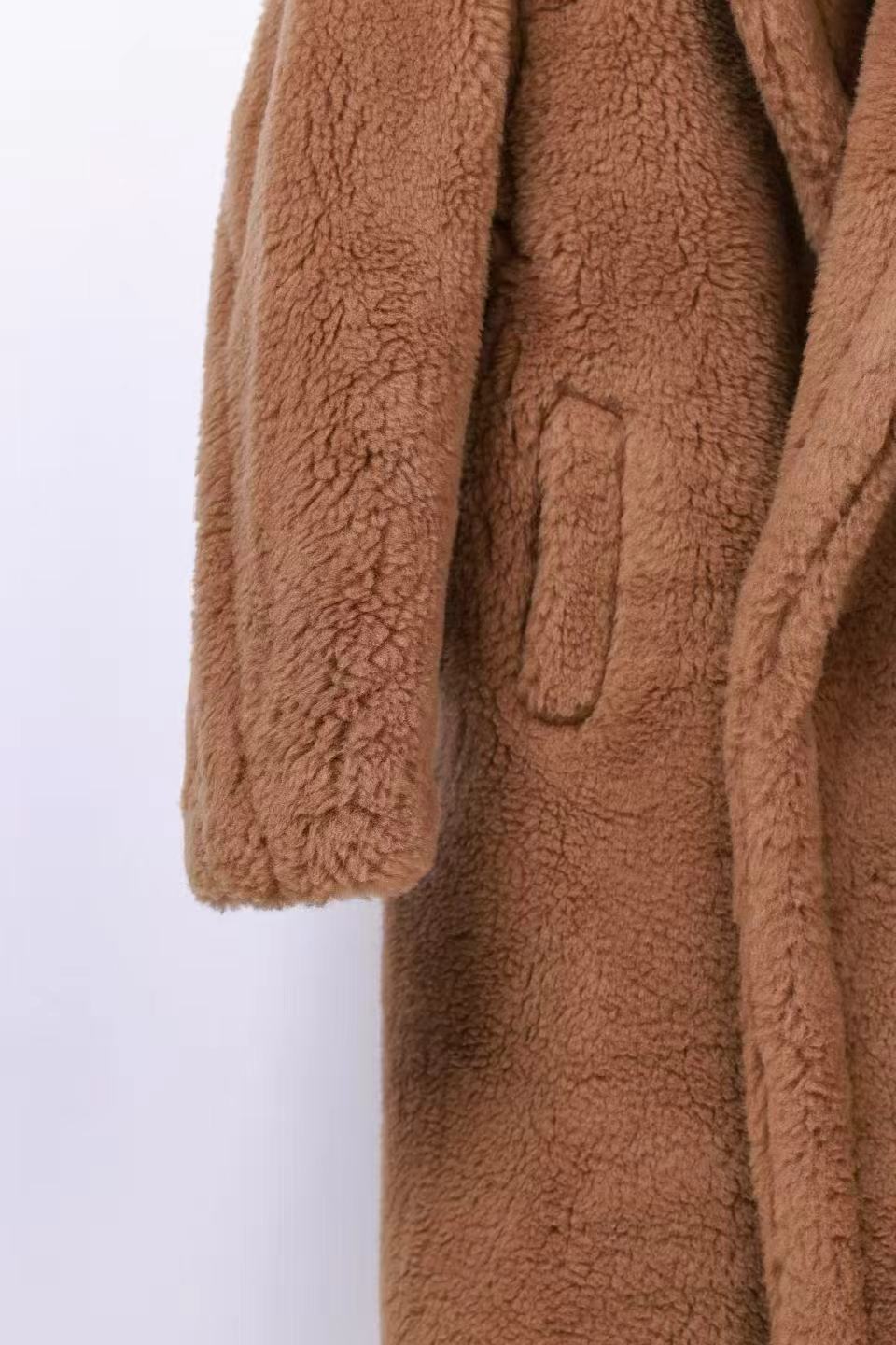 Max Mara 2025 Teddy Bear Coat Brown Camel Hair and Silk
