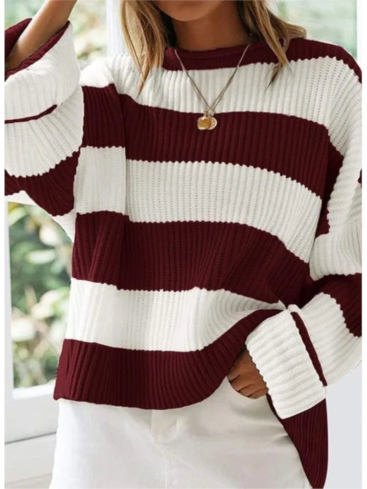 SÉLÉNA | Pull oversize à rayures