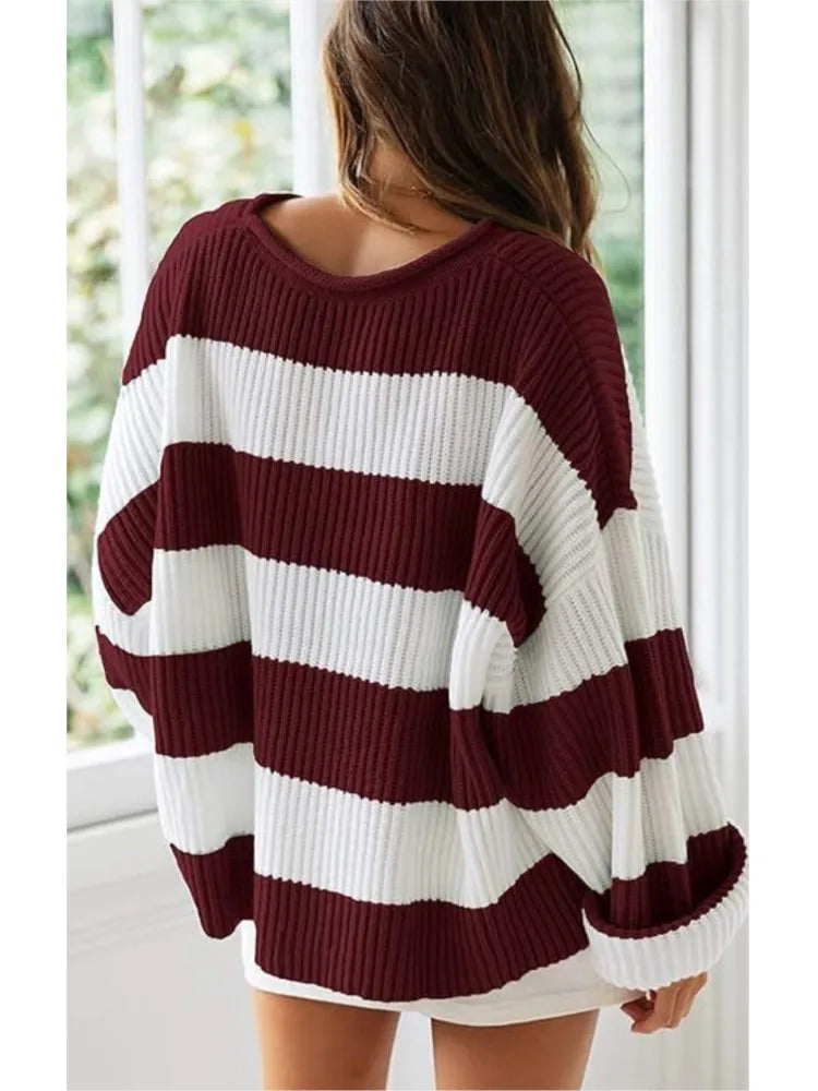SÉLÉNA | Pull oversize à rayures