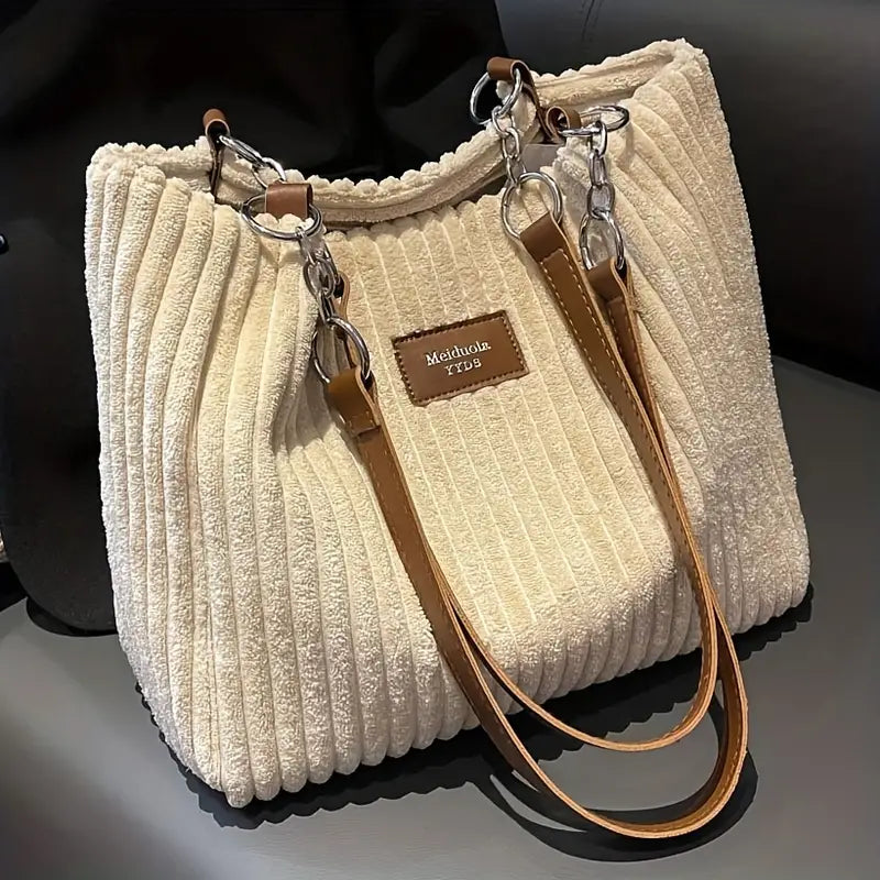 ALIX | Sac fourre-tout en velours côtelé