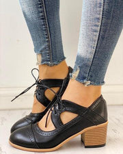 Bottines printanières en cuir