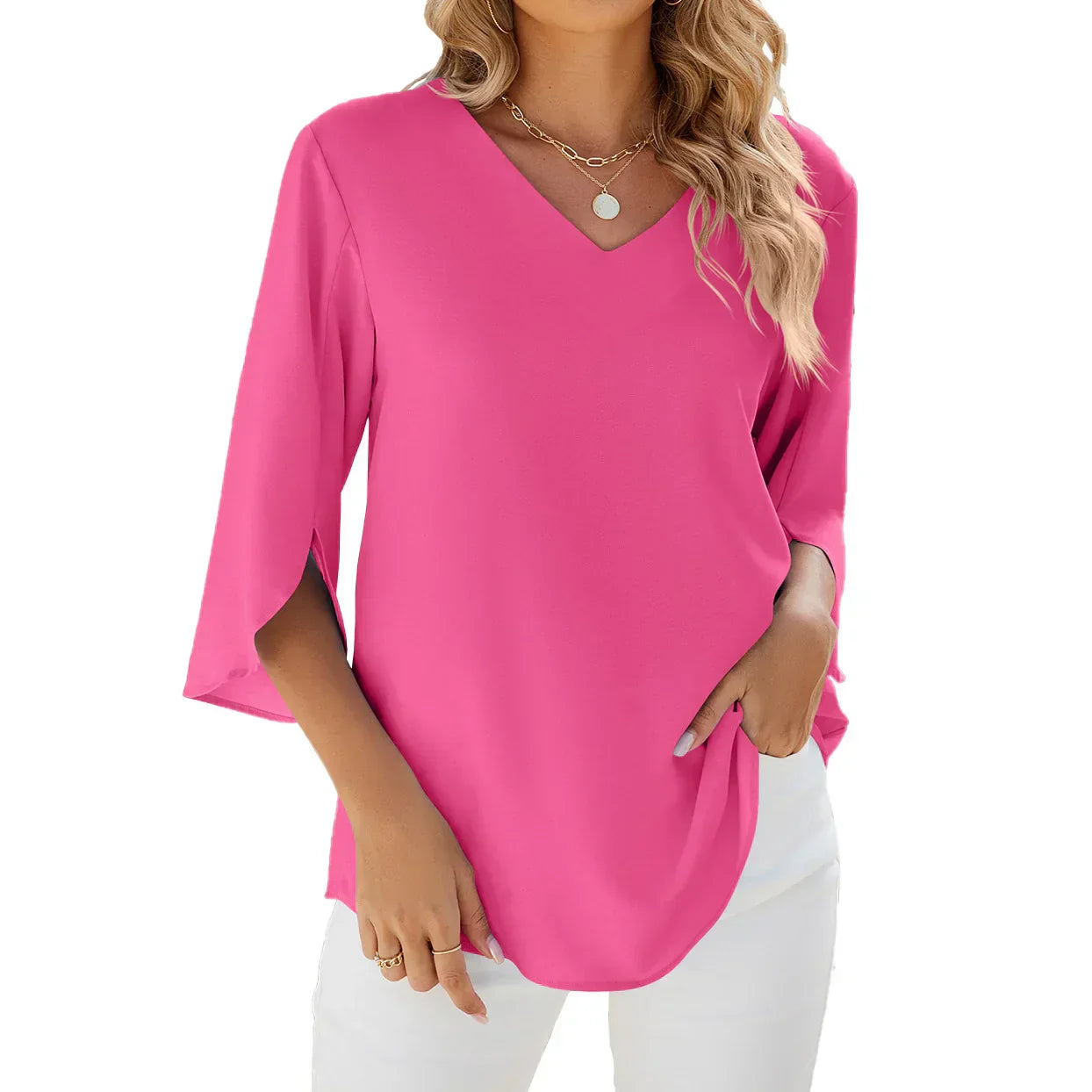 Isabelle | Blouse élégante à col en V
