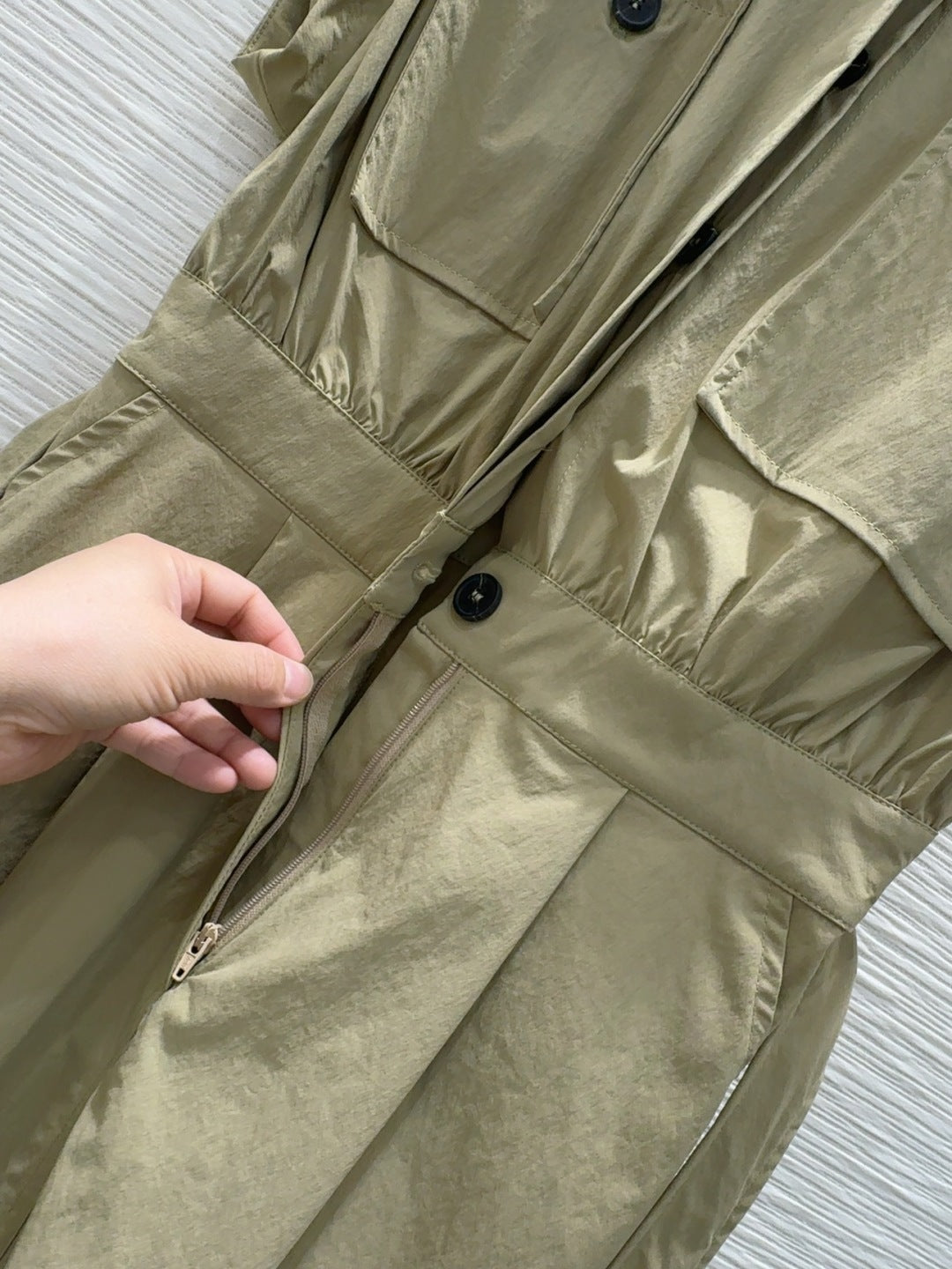 YSL 2025 Dress  Beige Nylon