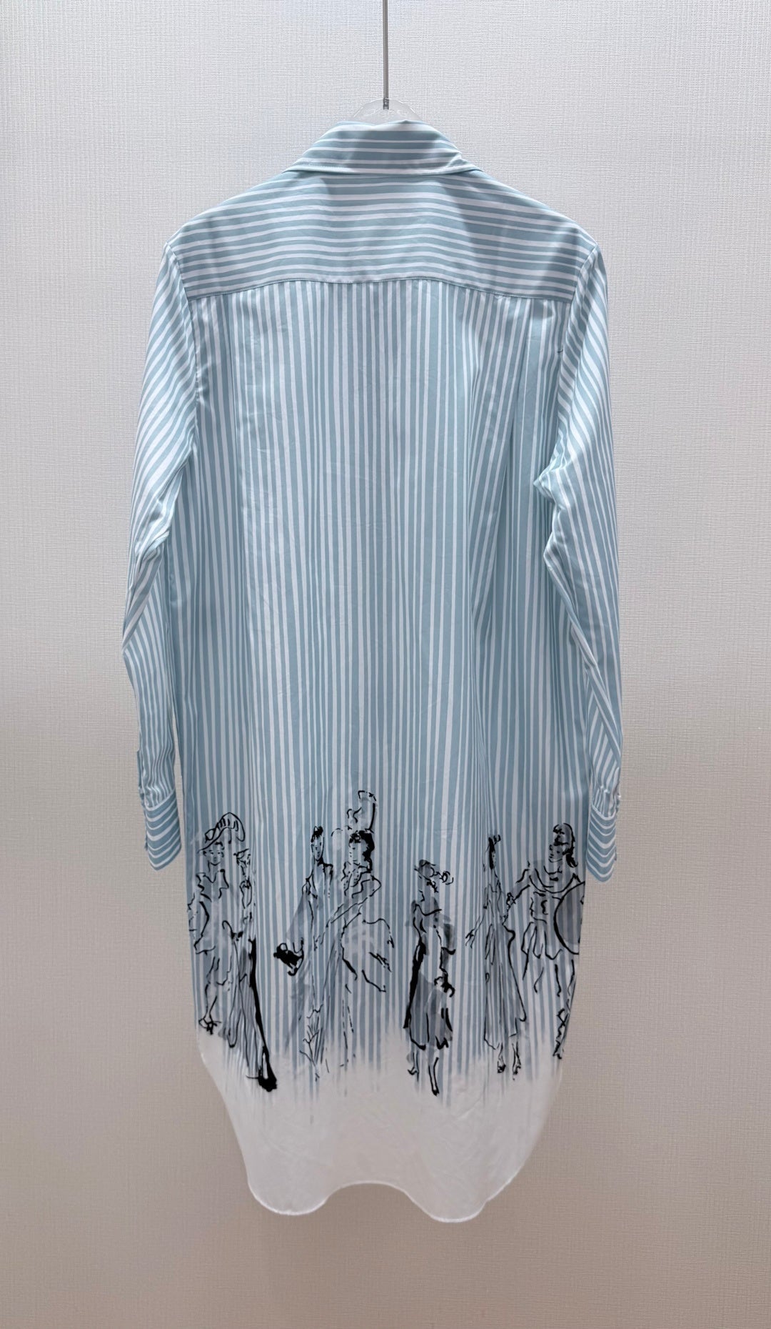 Dior 2026 Print Shirt Blue Cotton 628382