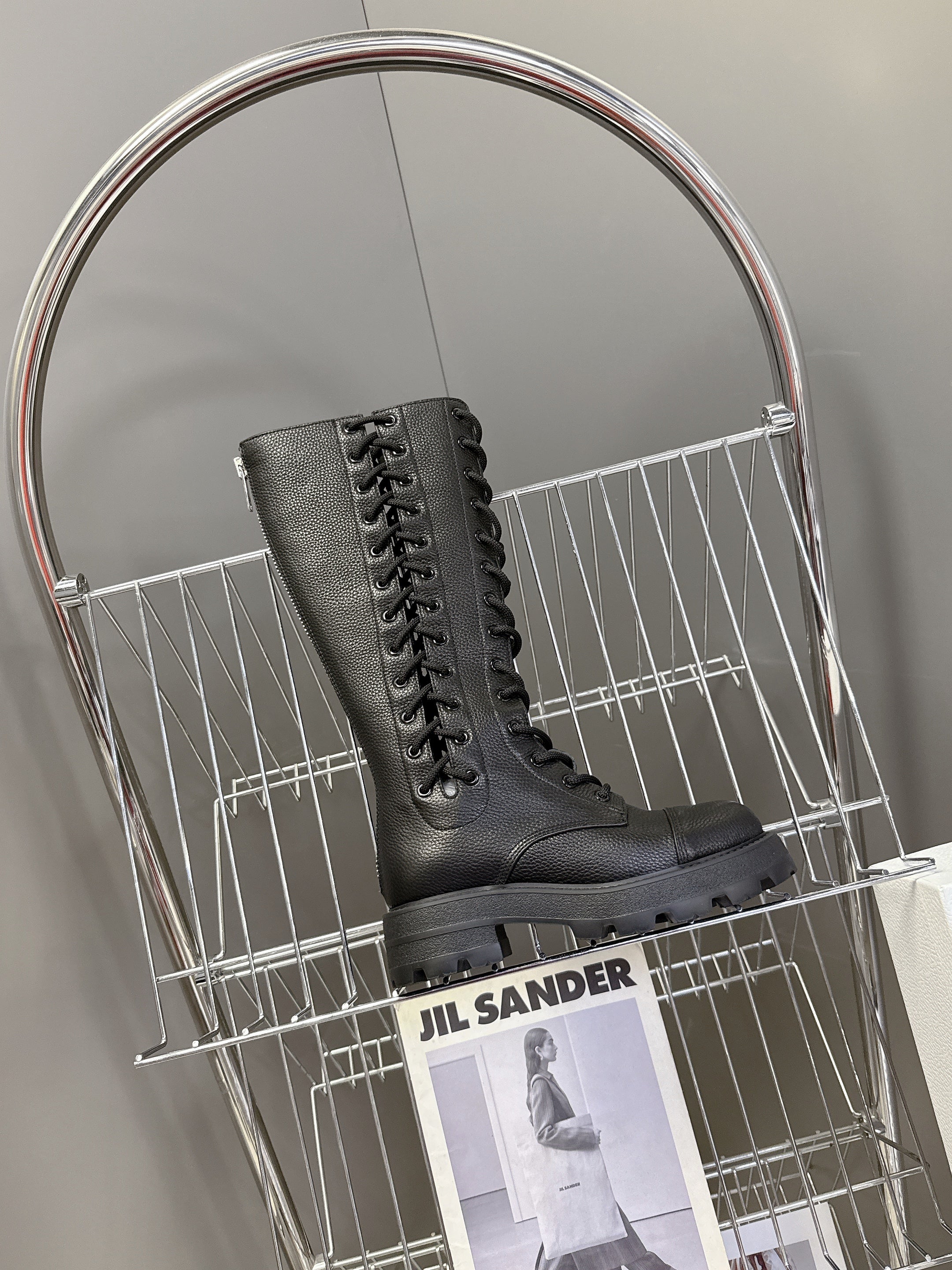 CD Martin Long Boots black top-grain calfskin 430999