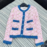 CC 2025 Cardigan Pink Blue Wool 325890