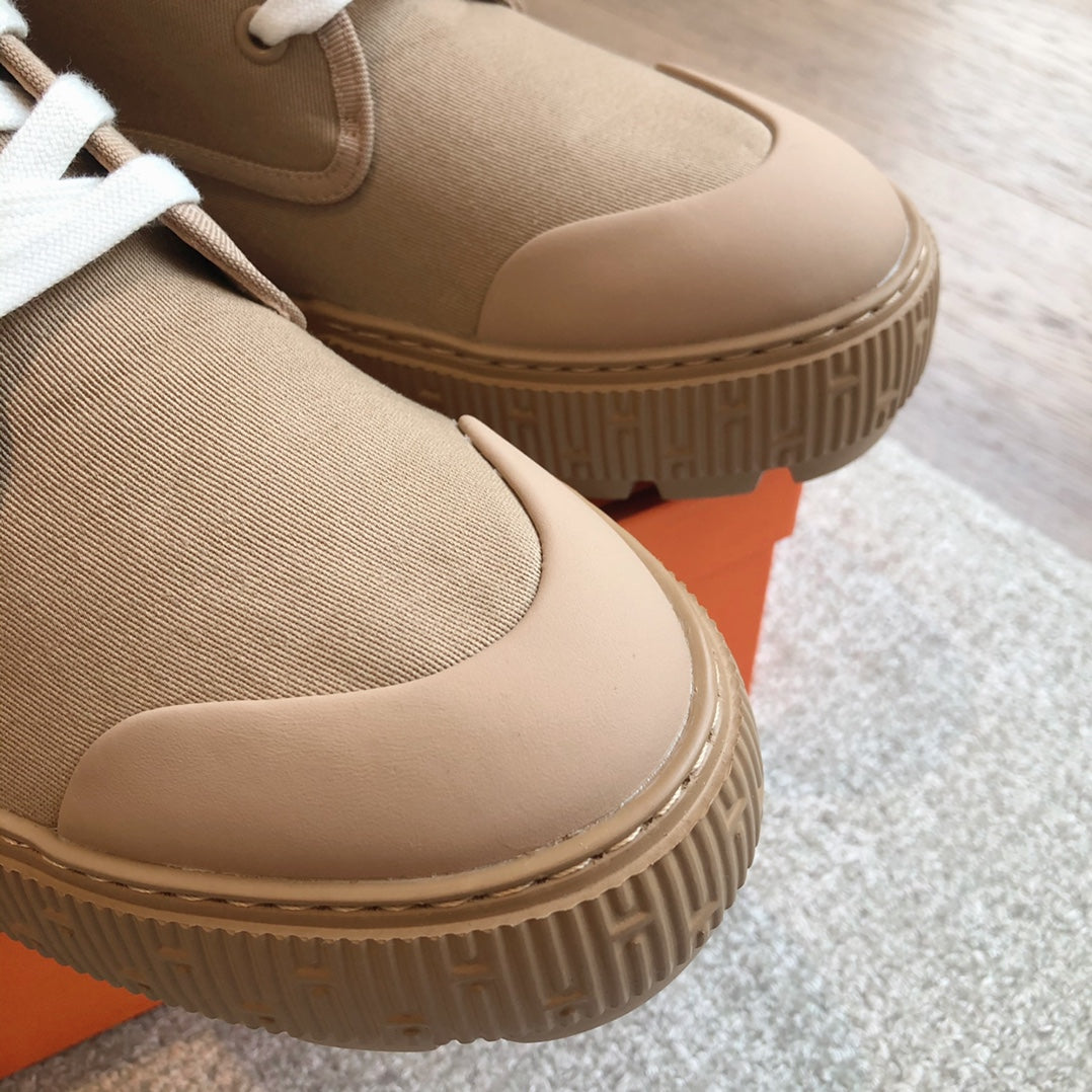 HM ITINERAIRE ANKLE BOOT CAMEL CANVAS