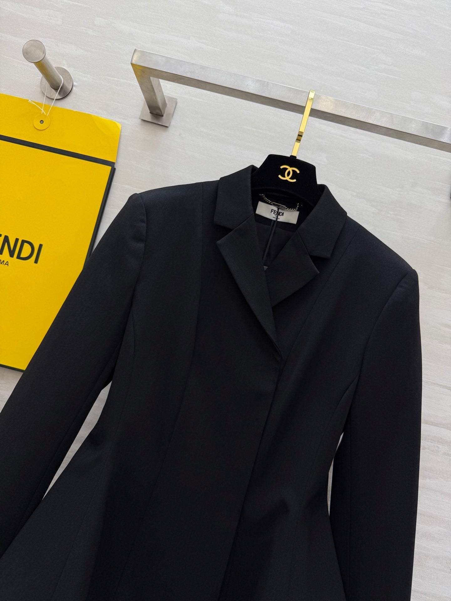 Fendi 25 Blazer Black Polyester 0001