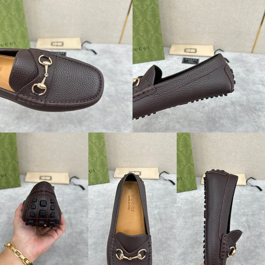 GG Men's Loafer Brown Cowhide 522538