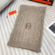 Scarf 170 CM Light Brown Cashmere Handwoven