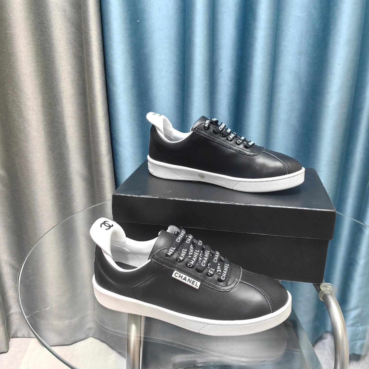 CC Low Sneaker Black Cowhide