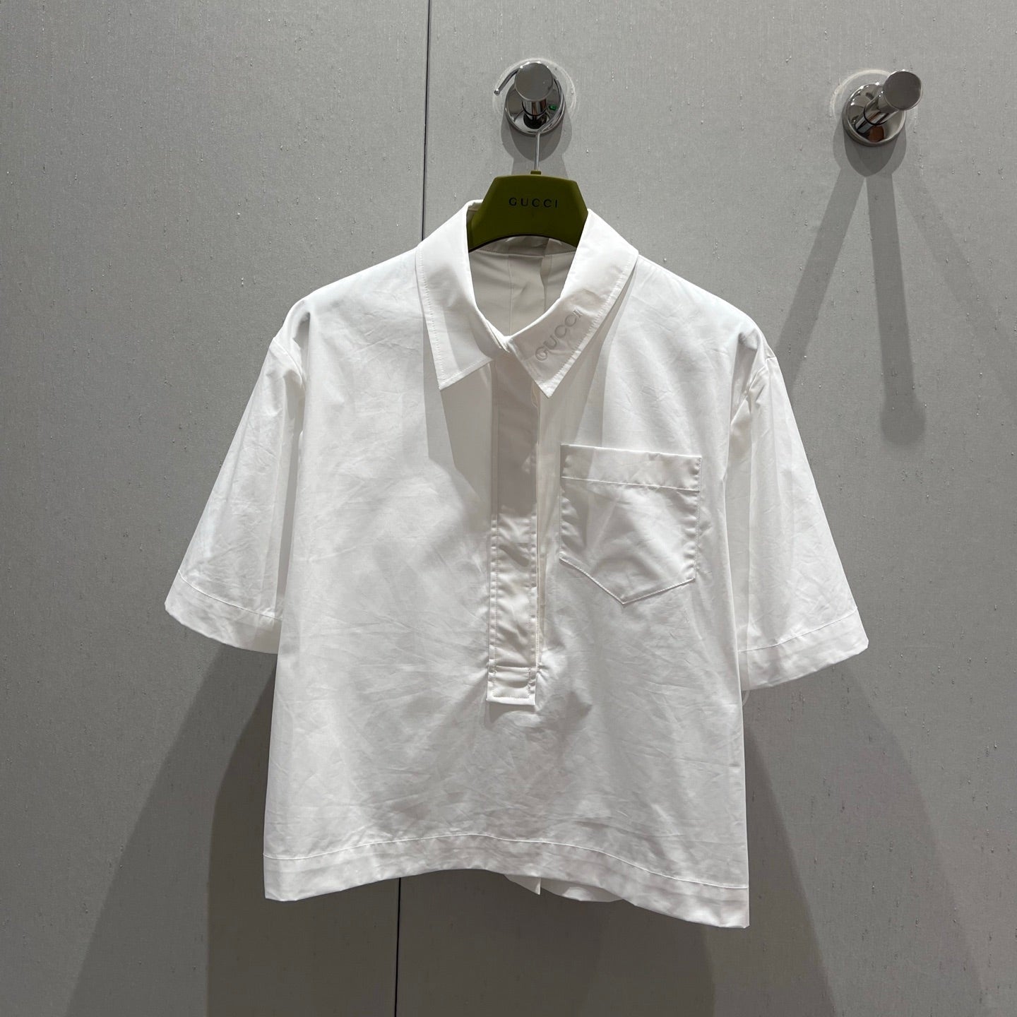 Gucci 25 Short-sleeved Shirt White Cotton 212204