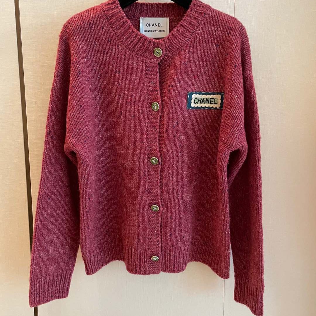 CC Cardigan Burgundy Cashmere