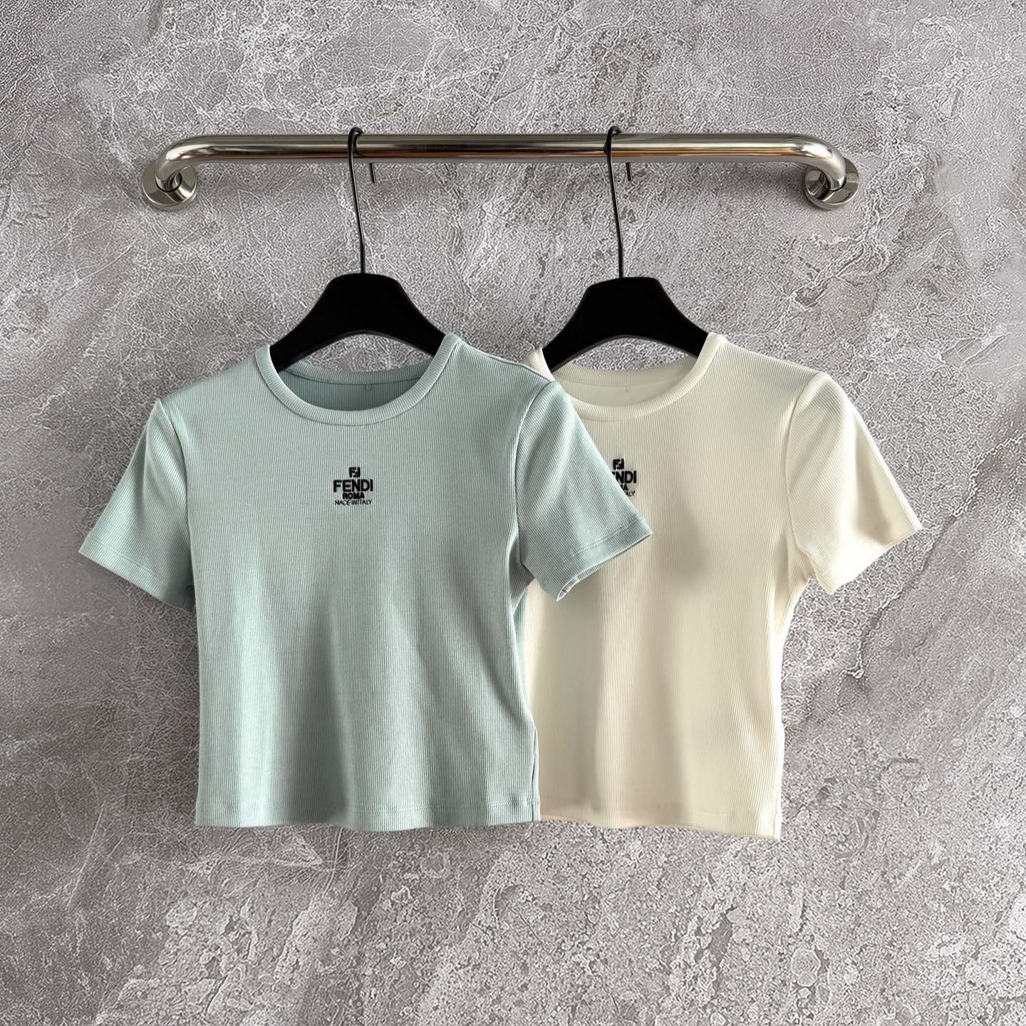 Fendi Embroidered T-shirt  Cotton