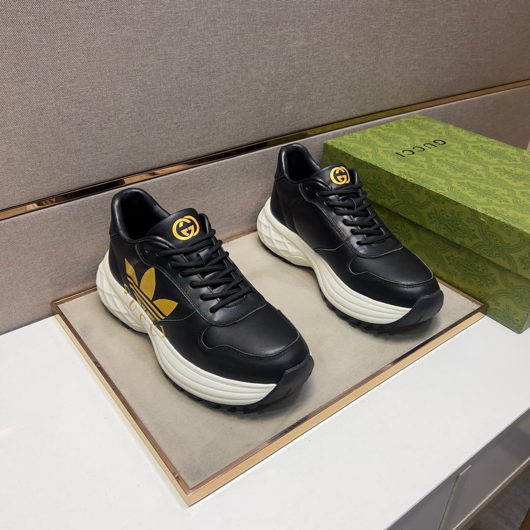GG Men's 25 Sneaker Black Sheepskin 524267