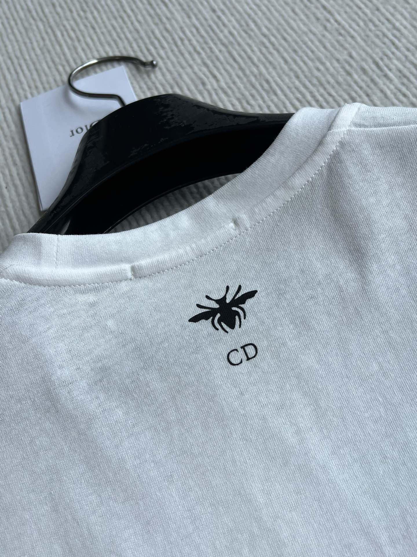 CD 25 Butterfly Short-sleeved T-shirt White