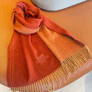 UNIE BRODEE GM MUFFLER IN SCARLET RED CASHMERE