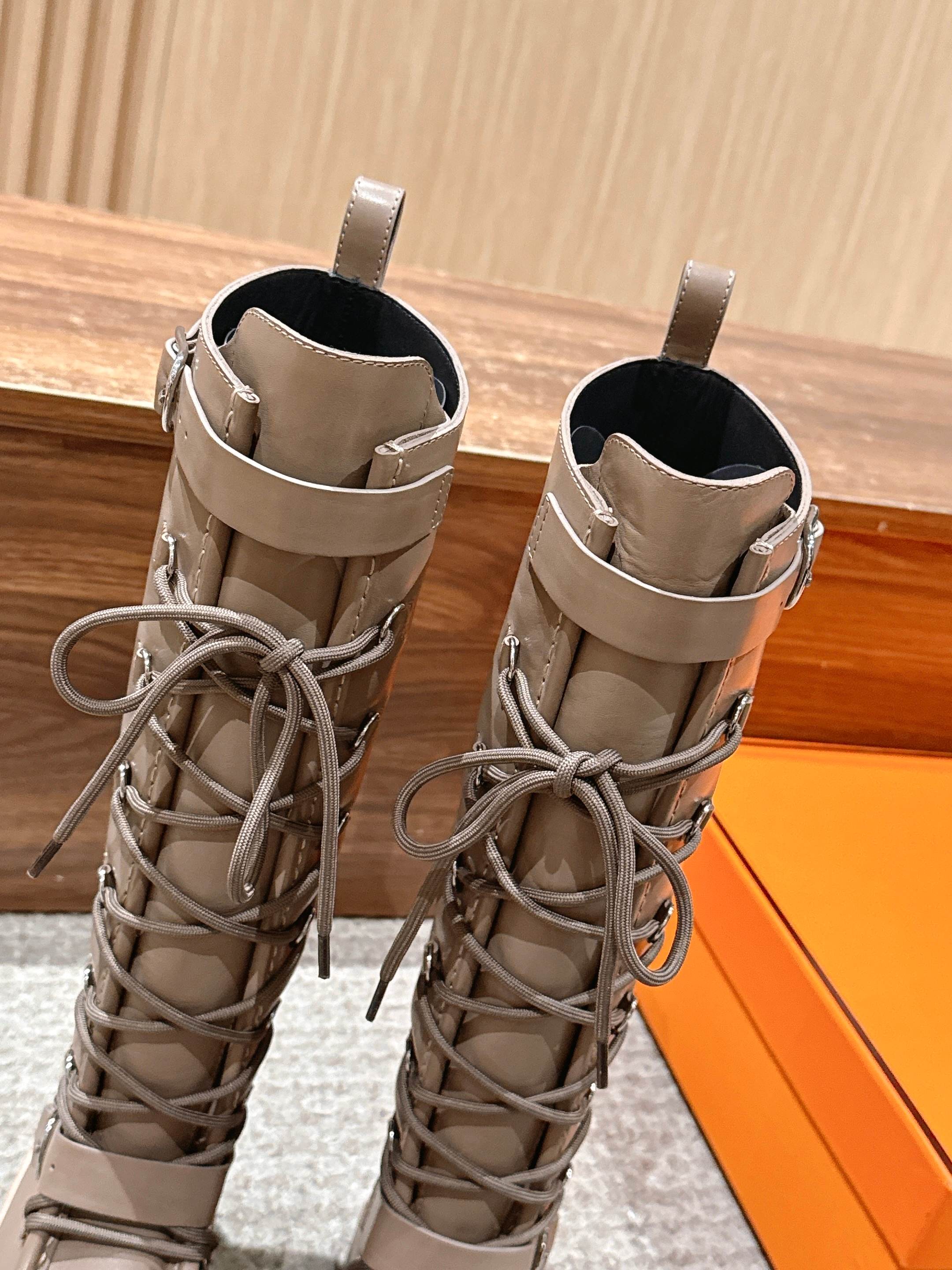 HM 25 High Boots Taupe Calfskin 512530