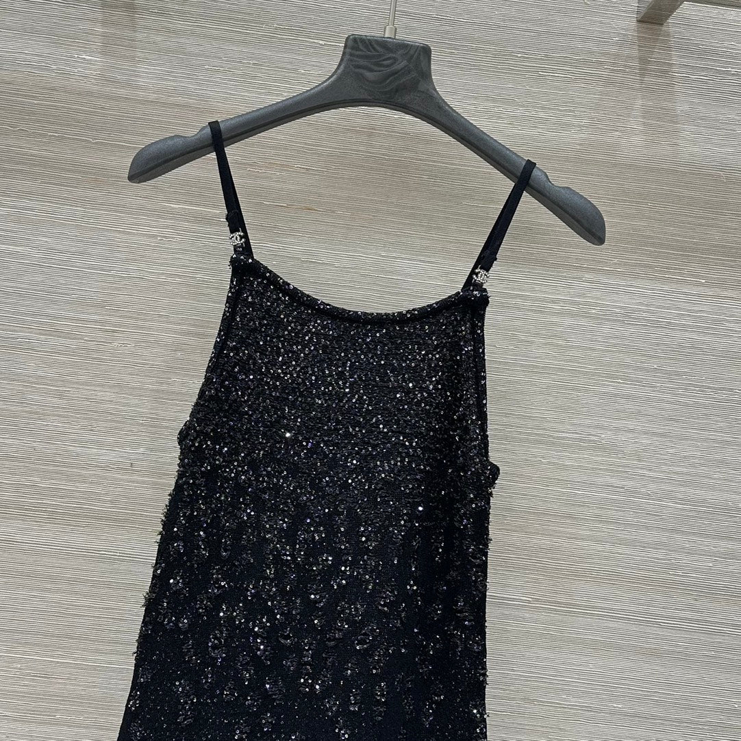 CC 25 Camisole Dress Black Polyamide
