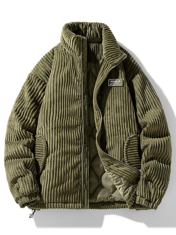Colombe | Manteau d'hiver chaud en velours côtelé