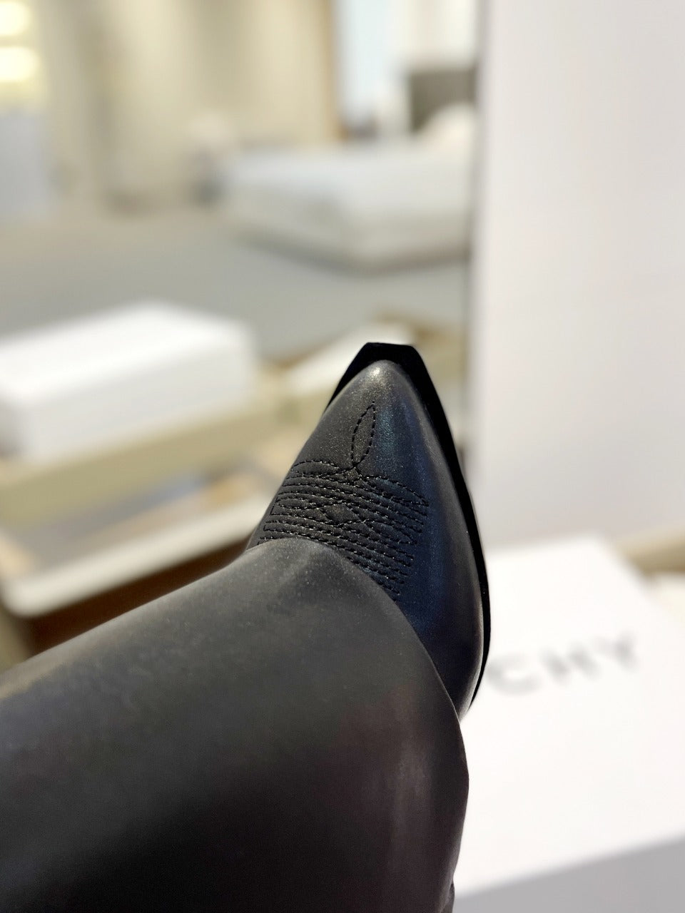 Givenchy Boot Black Silver Cowhide 941344